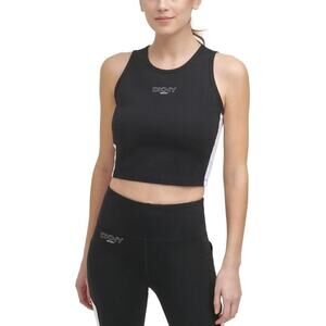 DKNY Women Extra Large Black Cropped Tank Top NWT